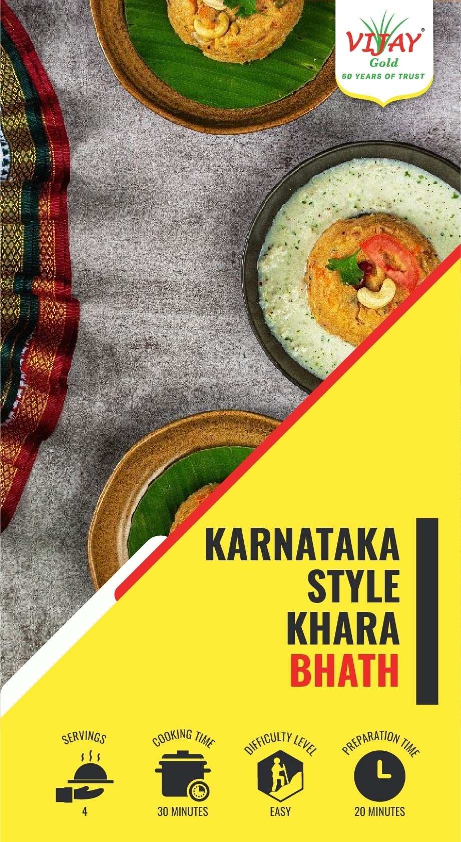 karnataka style khara bhath