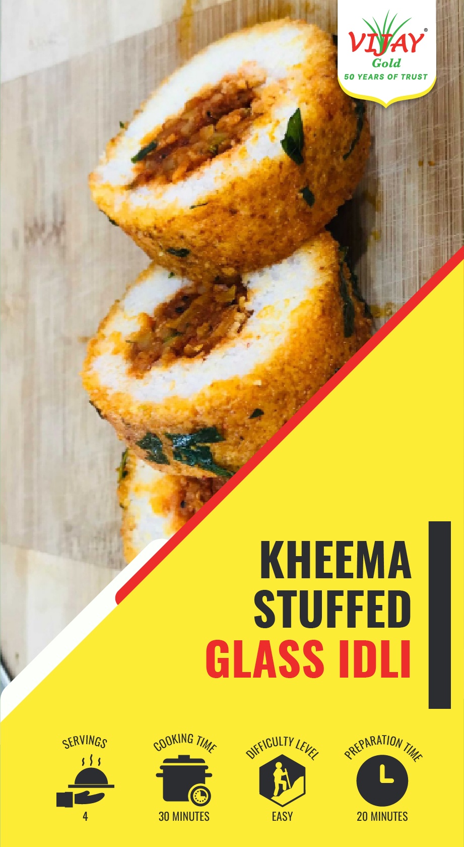 Kheema Stuffed Glass Idli