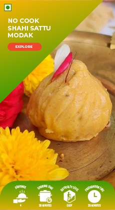 No Cook Shahi Sattu Modak