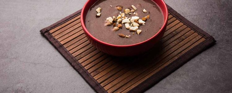 Sprouted Ragi Porridge (Sweet)