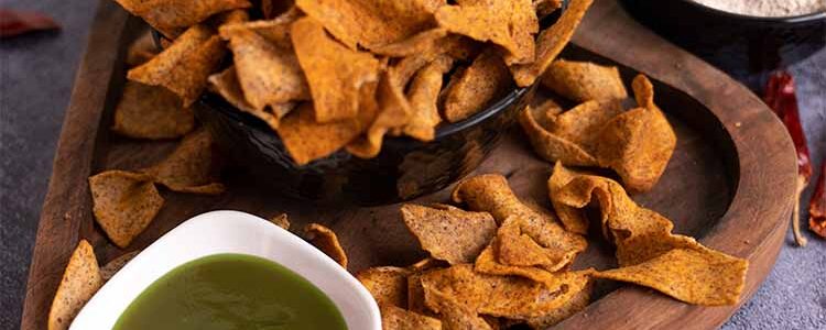 Baked Ragi Chips Baked Ragi Chips